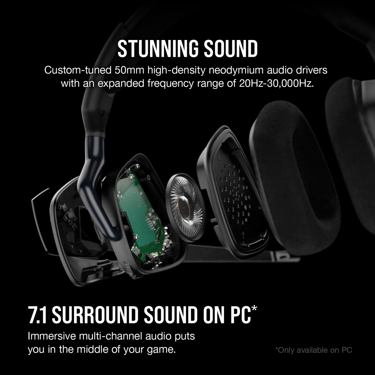 Tai nghe Corsair Void RGB Elite Wireless - Black